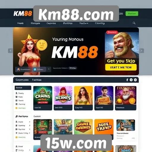 Experiência de usuário no site Km88.com